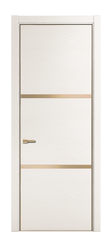 Дверь межкомнатная Слот 41-002 Цвет Ясень Молочный Покрытие ЭМАЛИ Шпон крашеный Наличник L 75 Цена 52903