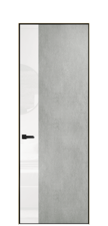 Дверь межкомнатная Ветро 19 Цвет Бетон серый Покрытие ПВХ ФАКТУРНЫЕ Наличник Скрытый короб золото Цена 49931