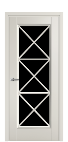 Дверь межкомнатная Сиена X3 Цвет Дымчатый Покрытие Эмаль  Наличник L 50 Цена 51475