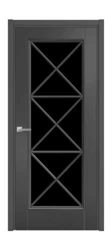 Дверь межкомнатная Сиена X3 Цвет Антрацит Покрытие Эмаль  Наличник L 50 Цена 53268