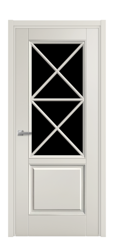 Дверь межкомнатная Сиена X3 DGO Цвет Дымчатый Покрытие Эмаль  Наличник L 50 Цена 51475