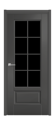 Дверь межкомнатная Сиена 10 DGO2 Цвет Антрацит Покрытие Эмаль  Наличник L 50 Цена 53268