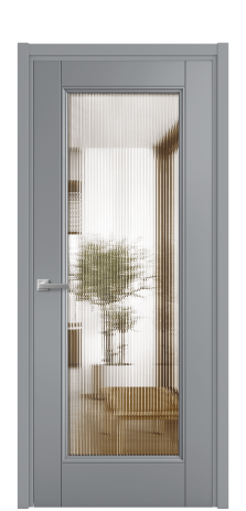 Дверь межкомнатная Савона Цвет Гриджио Покрытие Эмаль  Наличник L 50 Цена 61668