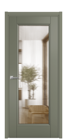 Дверь межкомнатная Савона Цвет Зеленый Покрытие Эмаль  Наличник L 50 Цена 61668
