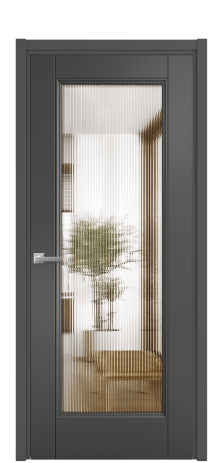 Дверь межкомнатная Савона Цвет Антрацит Покрытие Эмаль  Наличник L 50 Цена 61668