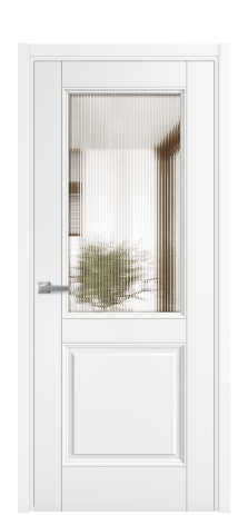 Дверь межкомнатная Савона 2 Цвет Белый Покрытие Эмаль  Наличник L 50 Цена 59975