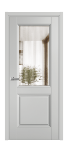 Дверь межкомнатная Савона 2 Цвет Телегрей Покрытие Эмаль  Наличник L 50 Цена 59975