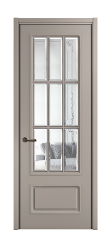 Дверь межкомнатная Амелия 12 DGO Цвет Какао Покрытие Эмаль  Наличник L 50 Цена 71475