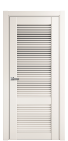 Дверь межкомнатная Жалюзи 2 Цвет Молочный Покрытие Эмаль  Наличник L 75 Цена 54475