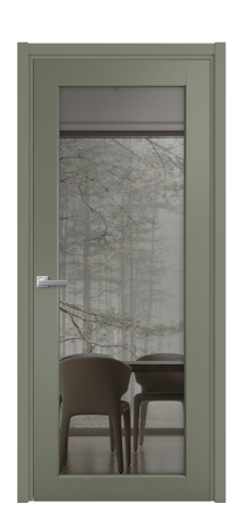 Дверь межкомнатная Страда 11 Цвет Зеленый Покрытие Эмаль  Наличник L 50 Цена 50340