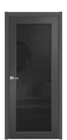 Дверь межкомнатная Страда 11 Цвет Антрацит Покрытие Эмаль  Наличник L 50 Цена 45340