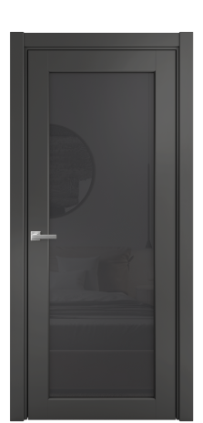 Дверь межкомнатная Страда 11 Цвет Антрацит Покрытие Эмаль  Наличник L 75 Цена 45840