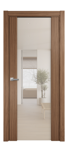 Дверь межкомнатная Варио 11 Цвет Американский Орех Покрытие Шпон натуральный  Наличник L 75 Цена 57600