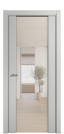 Дверь межкомнатная Варио 11 Цвет Ясень Телегрей Покрытие Шпон крашеный  Наличник L 75 Цена 50175