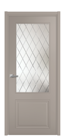 Дверь межкомнатная Страйп 2 Цвет Какао Покрытие Эмаль  Наличник L 50 Цена 44980