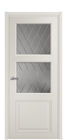 Дверь межкомнатная Страйп 3 Цвет Дымчатый Покрытие Эмаль  Наличник L 50 Цена 45600