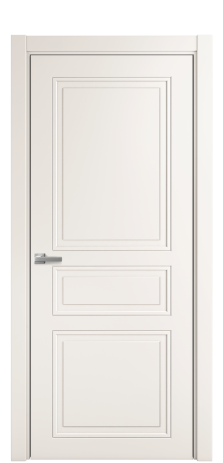 Дверь межкомнатная Страйп 4 Цвет Молочный Покрытие Эмаль  Наличник L 75 Цена 43475