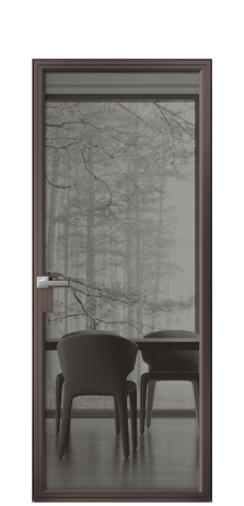 Дверь межкомнатная Фрейм 01 Цвет Антик Покрытие Алюминий  Наличник Скрытый короб Цена 86890