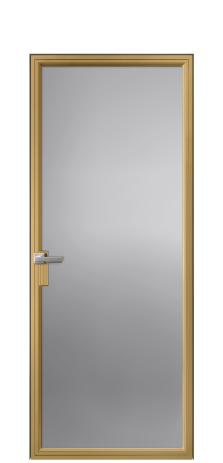 Дверь межкомнатная Фрейм 01 Цвет Латунь Покрытие Алюминий  Наличник Скрытый короб Цена 90313