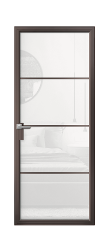 Дверь межкомнатная Фрейм 04 Цвет Антик Покрытие Алюминий  Наличник Скрытый короб Цена 85294