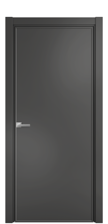 Дверь межкомнатная Лайн 1 Цвет Антрацит Покрытие Эмаль  Наличник L 75 Цена 51168