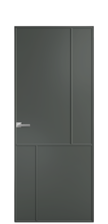 Дверь межкомнатная Лайн 3 Цвет Пихтовый Покрытие Эмаль  Наличник Скрытый короб хром Цена 51143