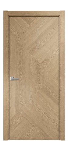 Дверь межкомнатная Юнит 08 Цвет Дуб Светлый Покрытие Шпон натуральный  Наличник L 75 Цена 62050