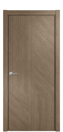 Дверь межкомнатная Юнит 11 Цвет Дуб Кофе Покрытие Шпон масло  Наличник L 75 Цена 60675