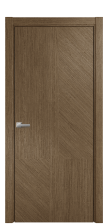 Дверь межкомнатная Юнит 11 Цвет Дуб Шоколад Покрытие Шпон масло  Наличник L 75 Цена 60675
