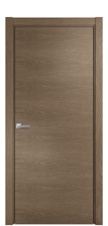 Дверь межкомнатная Порте 39-00 в шпоне Цвет Дуб Мускат Покрытие Шпон натуральный горизонталь Наличник L 75 Цена 40538