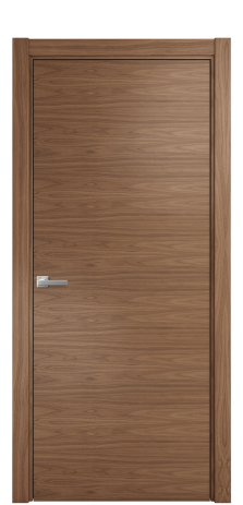 Дверь межкомнатная Порте 39-00 в шпоне Цвет Американский Орех Покрытие Шпон натуральный горизонталь Наличник L 75 Цена 44638