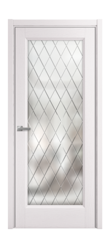 Дверь межкомнатная Неоклассик 1 Цвет Ясень Крем Покрытие Шпон крашеный  Наличник L 50 Цена 46680