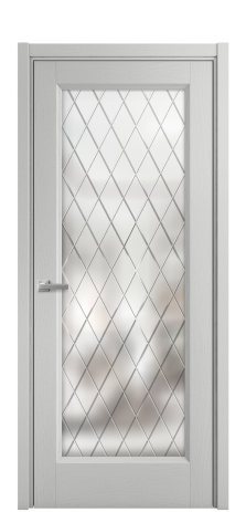 Дверь межкомнатная Неоклассик 1 Цвет Ясень Телегрей Покрытие Шпон крашеный  Наличник L 50 Цена 46680