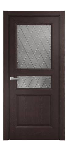 Дверь межкомнатная Неоклассик 4 Цвет Мореный Дуб Покрытие Шпон натуральный  Наличник L 75 Цена 50175