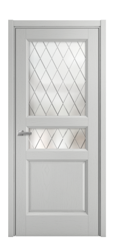 Дверь межкомнатная Неоклассик 4 Цвет Ясень Телегрей Покрытие Шпон крашеный  Наличник L 50 Цена 46750