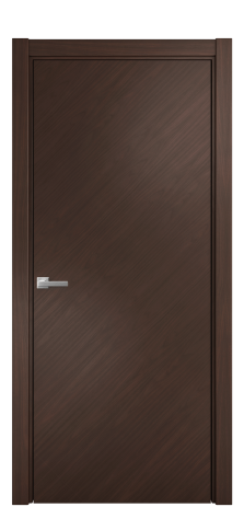 Дверь межкомнатная Порте 39-00 в шпоне Цвет Каштановый Орех Покрытие Шпон натуральный диагональ Наличник L 75 Цена 56538